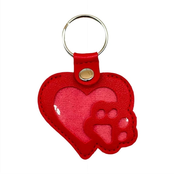 Leather Handbag Pendant, Dog & Cat Hair Collector Keychain, Heart-Shaped Pet Memorial Keepsake, Unique Gift for Pet Lovers