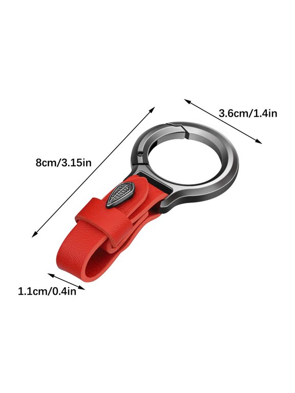 Leather Handcuff Keychain with Round Ring – Stylish & Durable Car Key Ring for Men & Women, Perfect Gift for Birthdays & Holidays