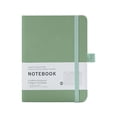 thumbnail image 1 of Leather Hardcover Notebook, Lined Journal Notebook A6 Pocket Notebook 5.75×4.41in 1 Piece, Matcha Green Notebook for Journaling & Ideas, 1 of 7