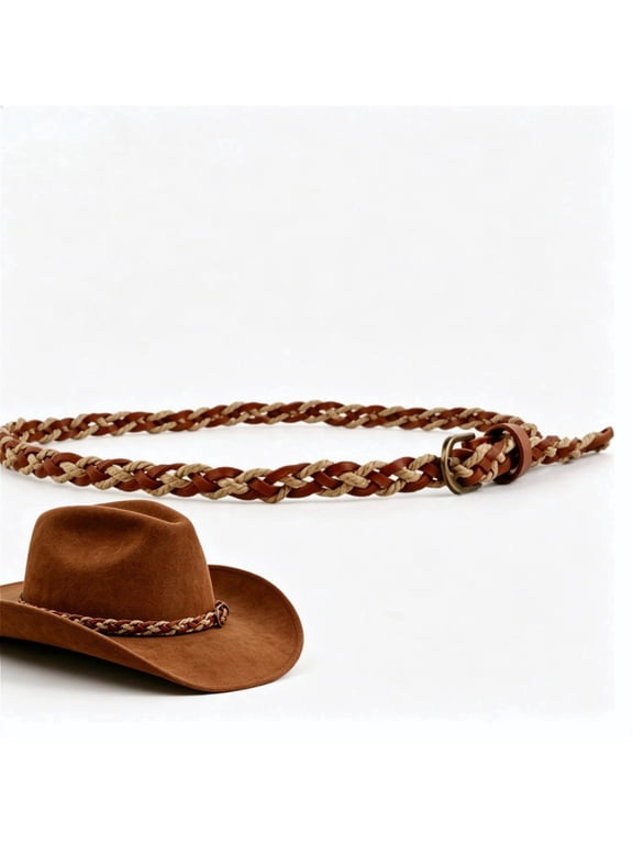 Leather Hat Bands for Cowboy Hats Men Women Cowboy Bands for Leather (25 In)