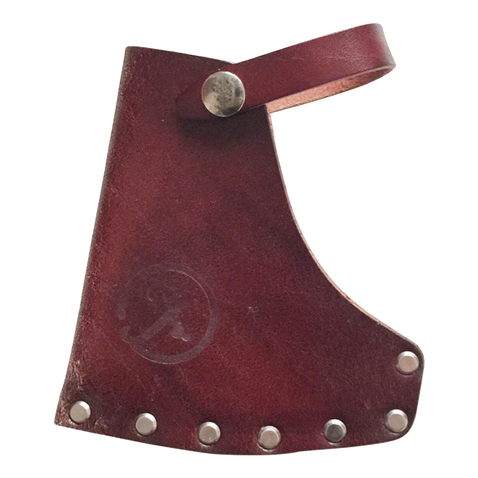 Fodero In Pelle Per Testa D'Ascia Lama 8-10 Cm - Bushcraft Survival Outdoor