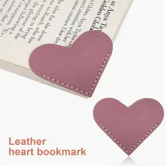 GBAYXJ Leather Heart Bookmarks Winjeto Cute Corner Page Book Marks For Teachers Students Book Reading Lovers For School Home