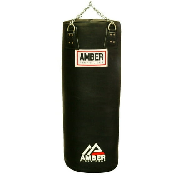 Leather Heavy Bag for Boxing MMA Muay Thai Fitness Workout Training Punching Heavy Bag Filled 120lb