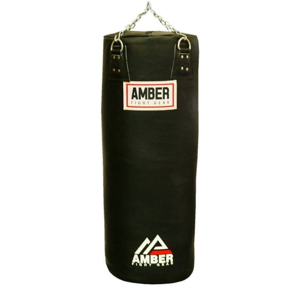 Leather Heavy Bag for Boxing MMA Muay Thai Fitness Workout Training Punching Heavy Bag Unfilled 100lb
