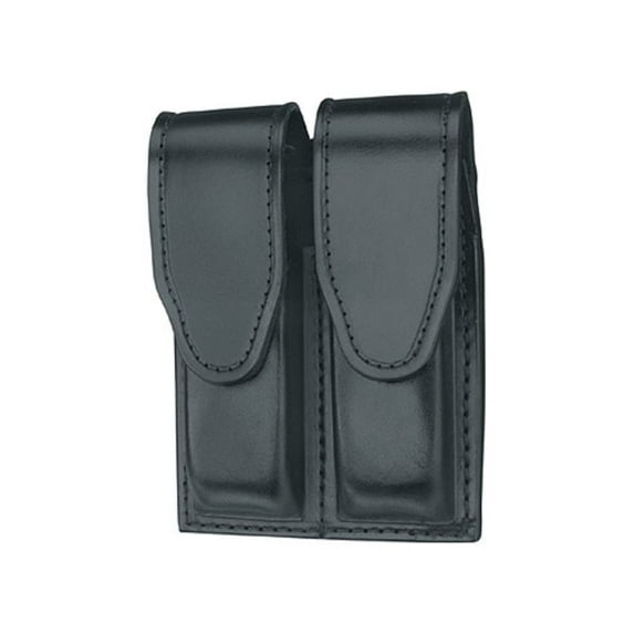 Leather Hidden Snap Double Magazine Case