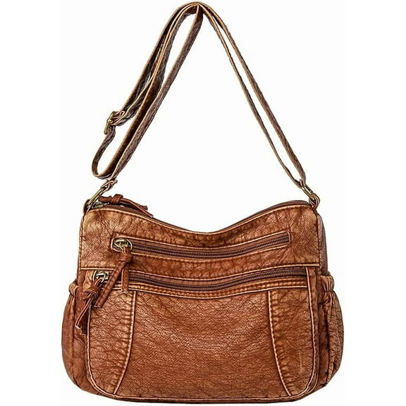 Leather Hobo Bag Women Retro Denim Bag Large Crossbody Shoulder Bag Casual Handbag Purse