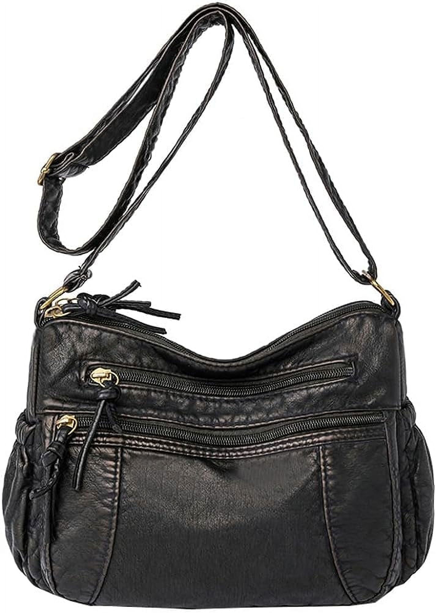 Euphrates Leather Hobo Bag, Women's Retro Denim Crossbody Euphrates Leather Hobo Bag, Women's Retro Denim Crossbody