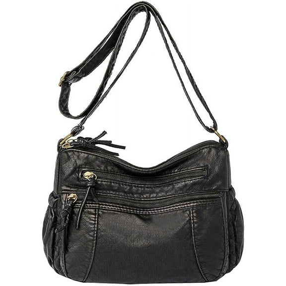 Leather Hobo Bag Women Retro Denim Bag Large Crossbody Shoulder Bag Casual Handbag Purse
