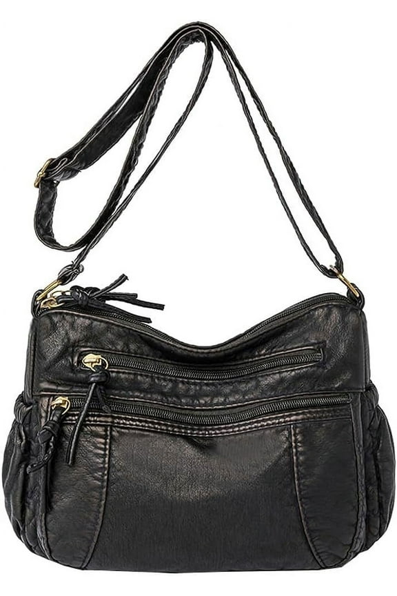 Leather Hobo Bag Women Retro Denim Bag Large Crossbody Shoulder Bag Casual Handbag Purse