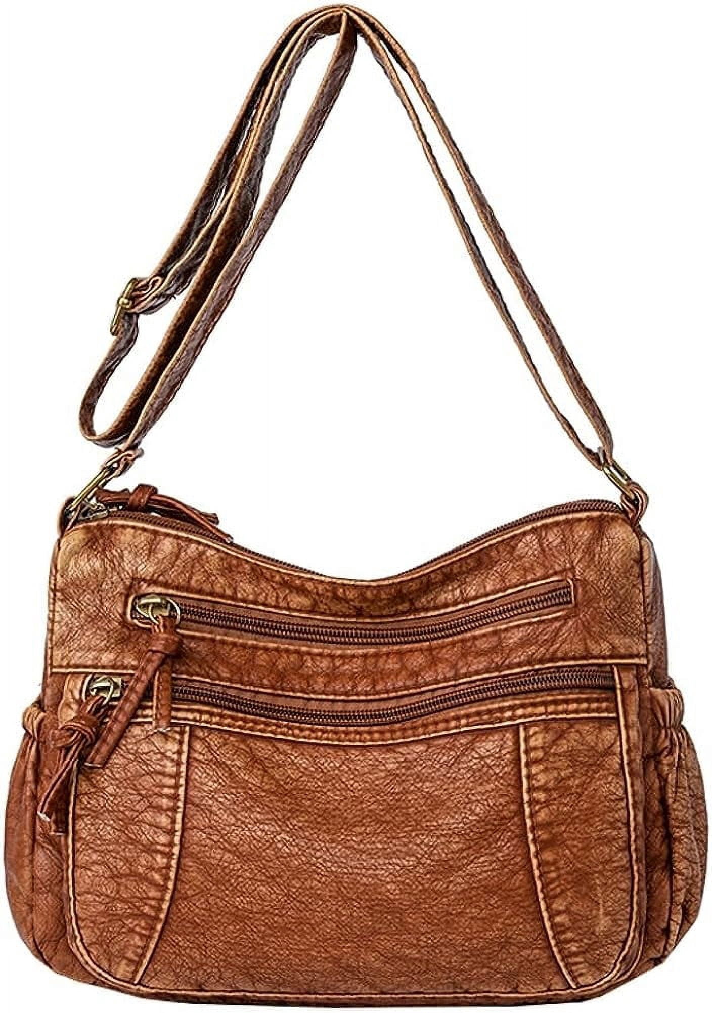 Leather Hobo Bag Women Retro Denim Bag Large Crossbody Shoulder Bag Casual Handbag Purse