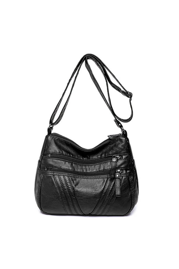 Leather Hobo Crossbody Bag for Women Medium Size Fashion Bucket Purse Shoulder Bag Ladies Purses and Handbag