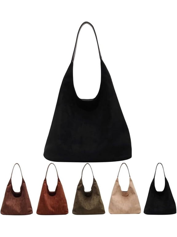 Leather Hobo bags for women suede purse slouchy tote bag brown leather purse suede hobo shoulder bag