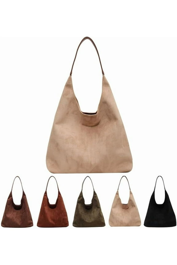 Leather Hobo bags for women suede purse slouchy tote bag brown leather purse suede hobo shoulder bag