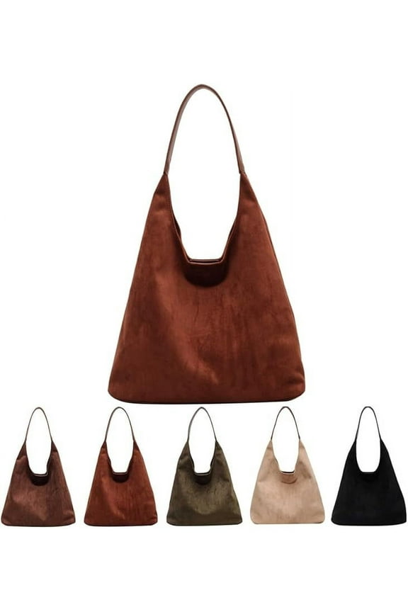 Leather Hobo bags for women suede purse slouchy tote bag brown leather purse suede hobo shoulder bag
