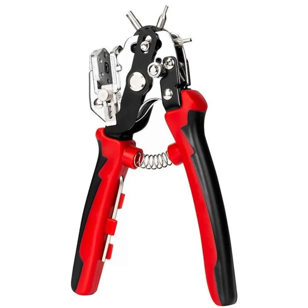 Leather Hole Punch Tool Multi Hole Sizes 45# Steel Puncher For Belts, Watch Bands, Straps, Dog Collars, Saddles, Shoes, Fabric, DIY Home, Craft Projects