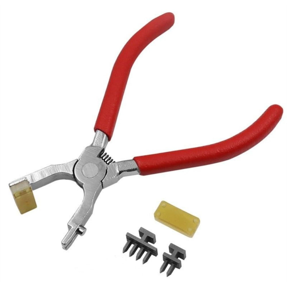 Leather Hole Punch Tool Stitching Hand Pliers 4mm Leather Craft Tool For Belts Straps Saddles Shoes