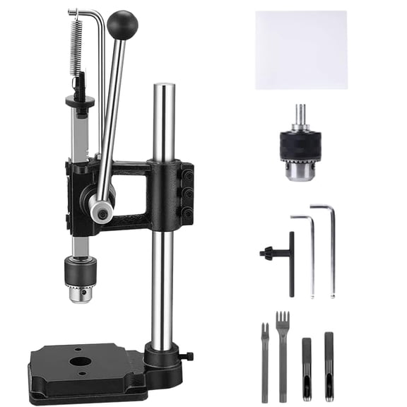 Leather Hole Puncher Hand Punching Machine Manual Press Puncher Punch Tools for DIY Craft, Black