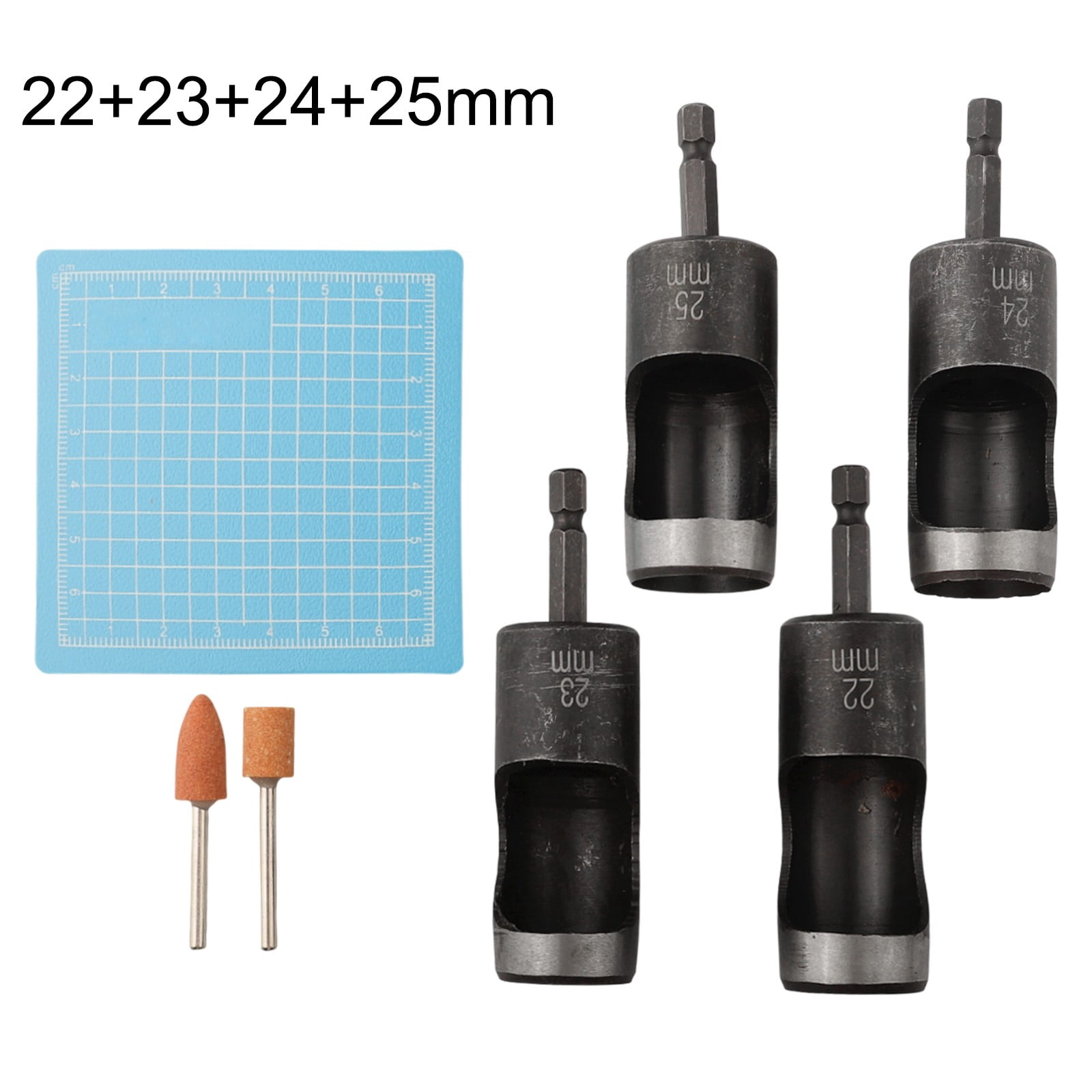 Leather Hole Puncher Hex Shank 1/4 Handle Belt Punch For Punching Accessories 22+23+24+25Mm