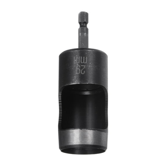 Leather Hollow Punch 1/4 Hex Shank for Drills, 29mm Dia Rotary Hole Punch for Leathercraft Working