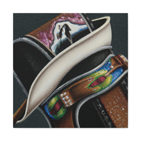 "Leather Holster Exposed. - Canvas