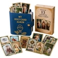 thumbnail image 1 of Leather Holy Card Pocket Organizer with 13 Catholic Cards Portable Devotional Album Laminated Saint Prayer Cards Religious Gift for Baptism Confirmation First Communion Spiritual Travel Storage, 1 of 5