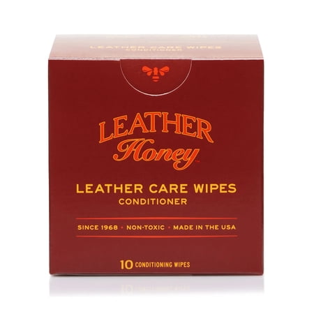 Leather Honey Conditioner Wipes - 10 Towelettes