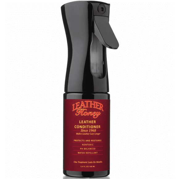 Leather Honey Non-Toxic, pH Balanced Leather Conditioner with Flairosol Spray Bottle, 5.4 fl oz, 1 Count