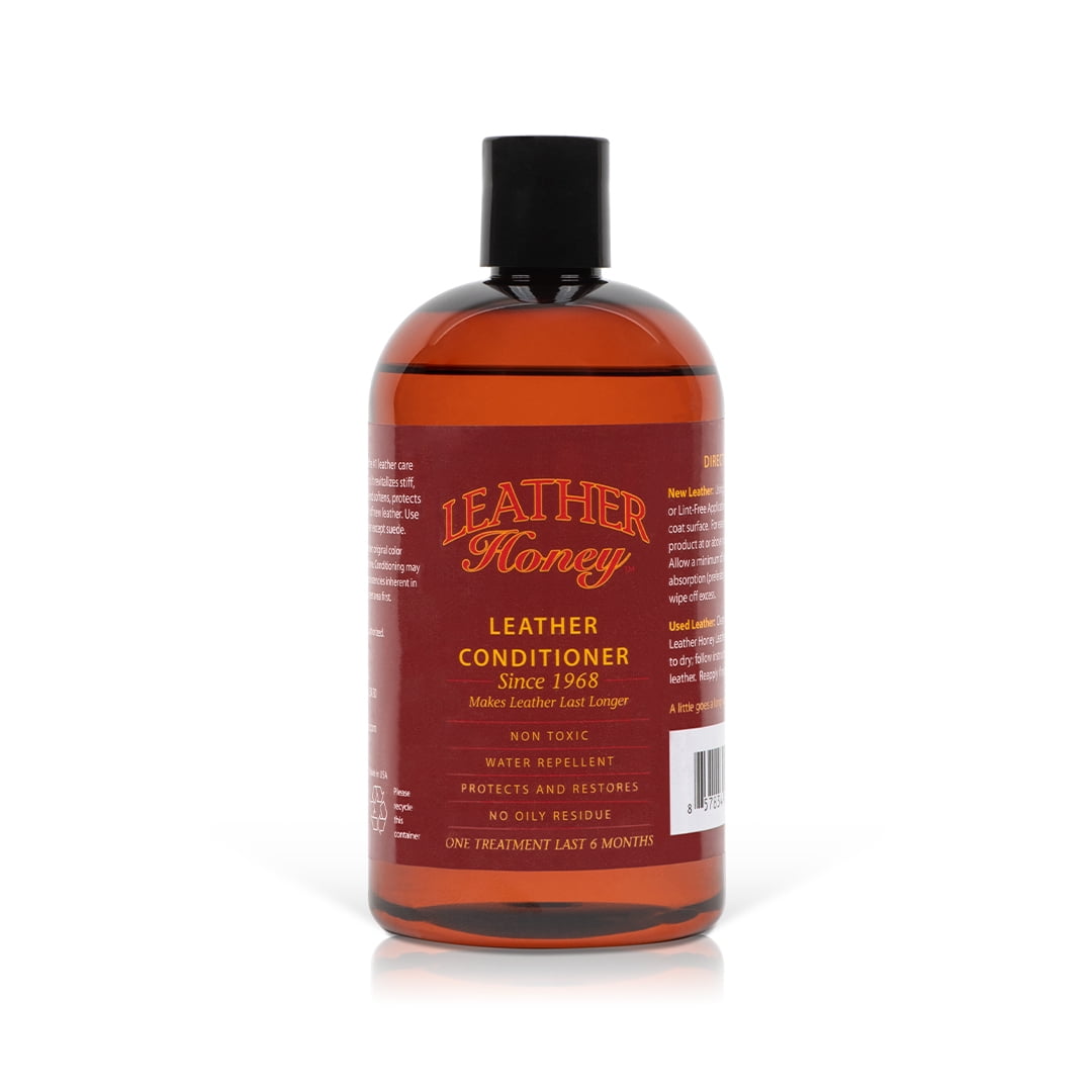 HoneyGlow All-Natural 16oz Leather Conditioner for Softening and Protecting