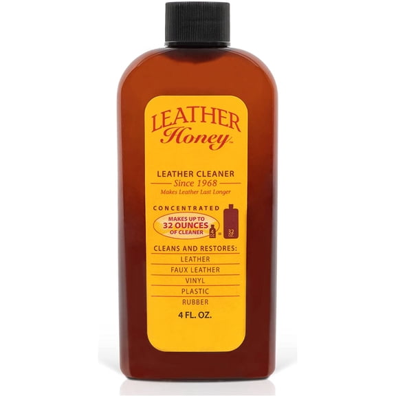 Leather Honey Non-Toxic Leather Cleaner, Concentrated Formula, 4 oz