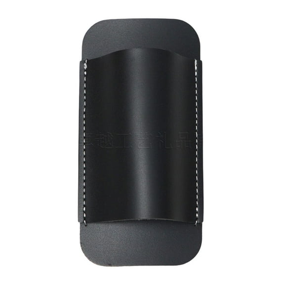 Leather Horizontal Sheath Clip Edc Belt Receiver Compact Draw Knife Holder Leather Rugme Durable Multi-Function Tool Bag Sheath For Men With Belt Pocket Storage (Black)