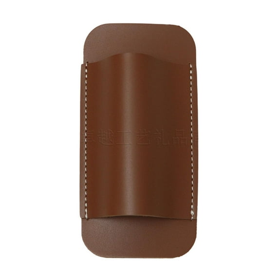 Leather Horizontal Sheath Clip Edc Belt Receiver Compact Draw Knife Holder Leather Rugme Durable Multi-Function Tool Bag Sheath For Men With Belt Pocket Storage (Brown)