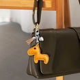 thumbnail image 1 of Leather Horse Bag Charm, Kawaii Animal Charm for Purse Handbags Bag Accessories Horse Key Charms （Yellow）, 1 of 6