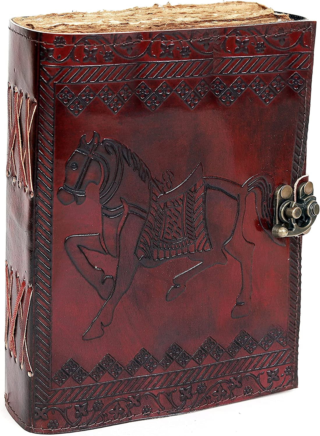 Leather Horse Journal Planner Notebook Sketchbook - Crazy Leather Writing Journal Lover Gift for Women & Men