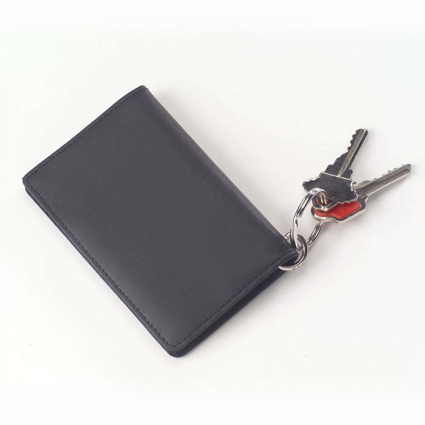 Leather ID and Key Ring Wallet