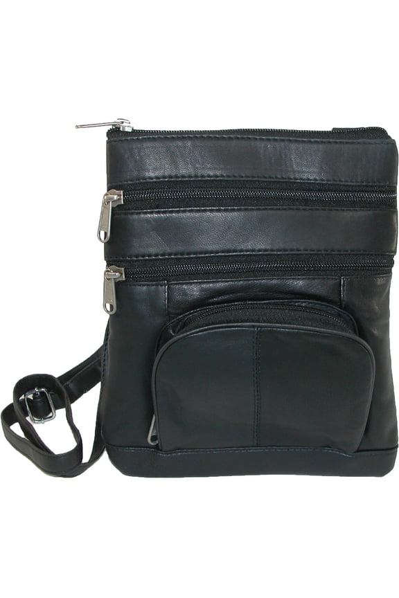 Multi Pocket Organizer Crossbody Handbag (Women)