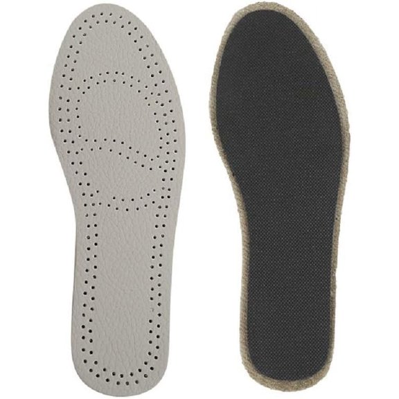 Leather Insoles Comfort Insert for Men and Women Breathable Shock Absorber -28.5cm US Men 10-10.5