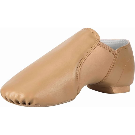 PU Leather Jazz Shoe Slip On Dance Shoes for Girls and Boys (Toddler/Little Kid/Big Kid)