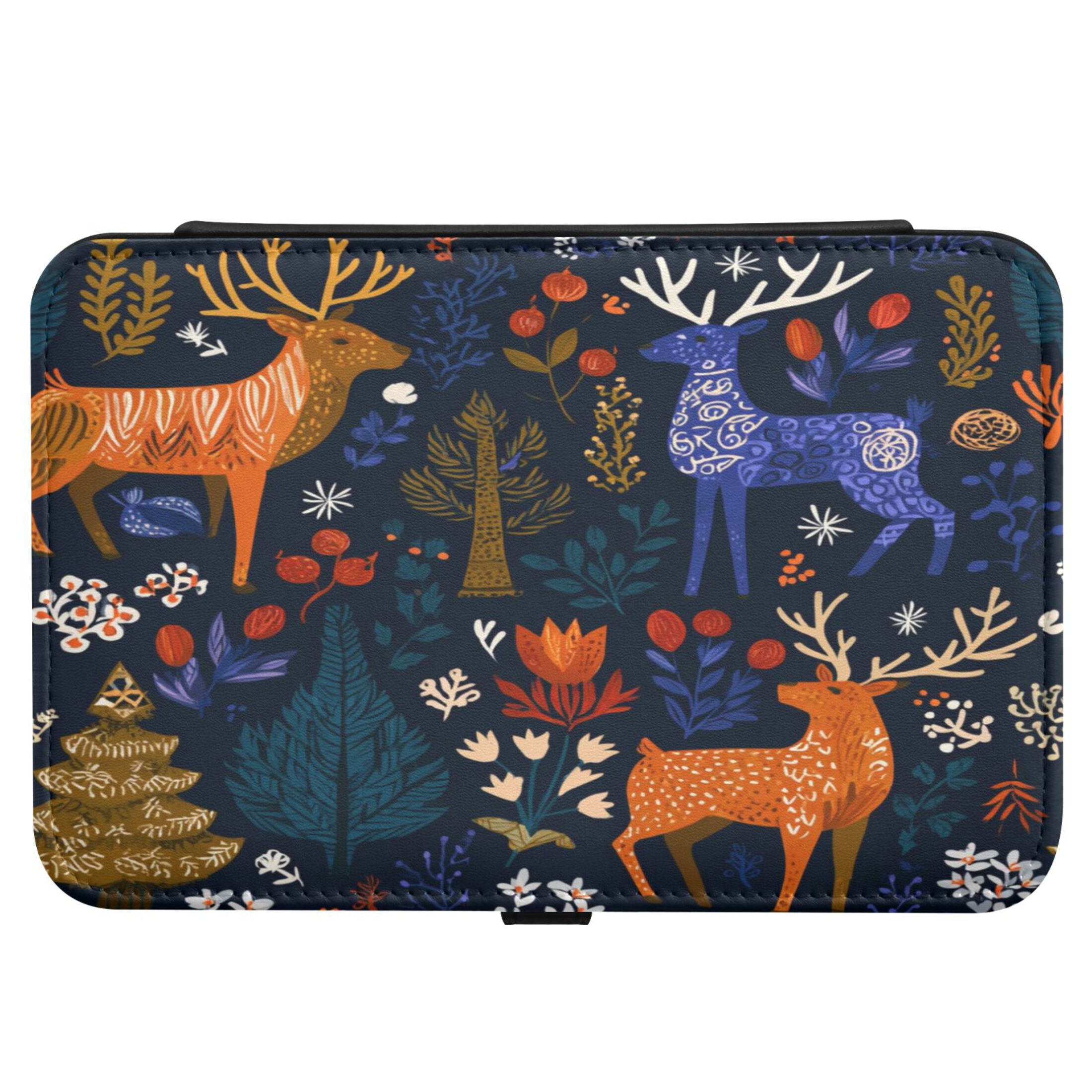 Leather Jewelry Box Rectangular 8.27x5.5x1.78In Travel Jewelry Storage Earrings Necklace Bracelet Watch Brooch Storage Beautiful Christ Pattern