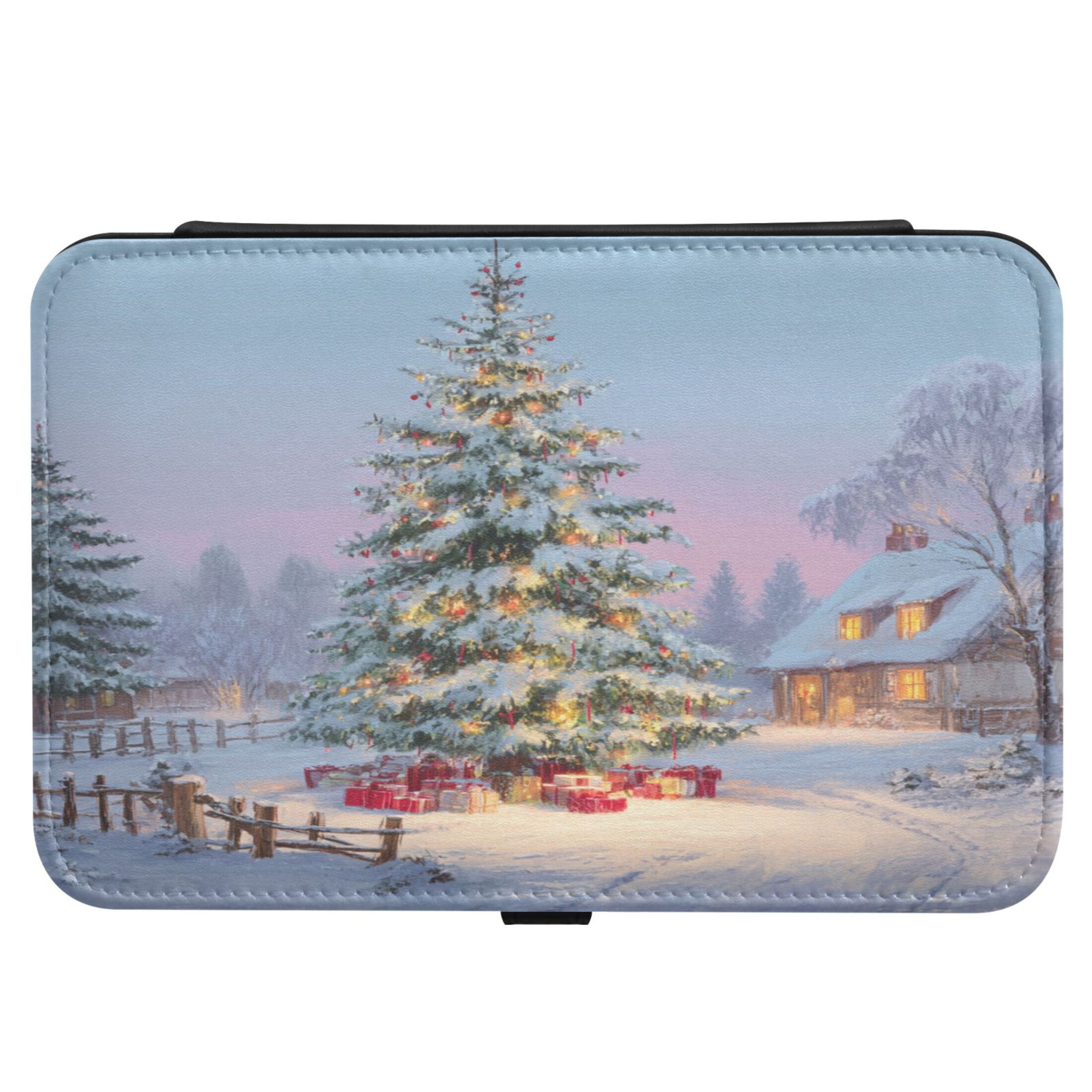 Leather Jewelry Box Rectangular 8.27x5.5x1.78In Travel Jewelry Storage Earrings Necklace Bracelet Watch Brooch Storage Beautiful Christmas