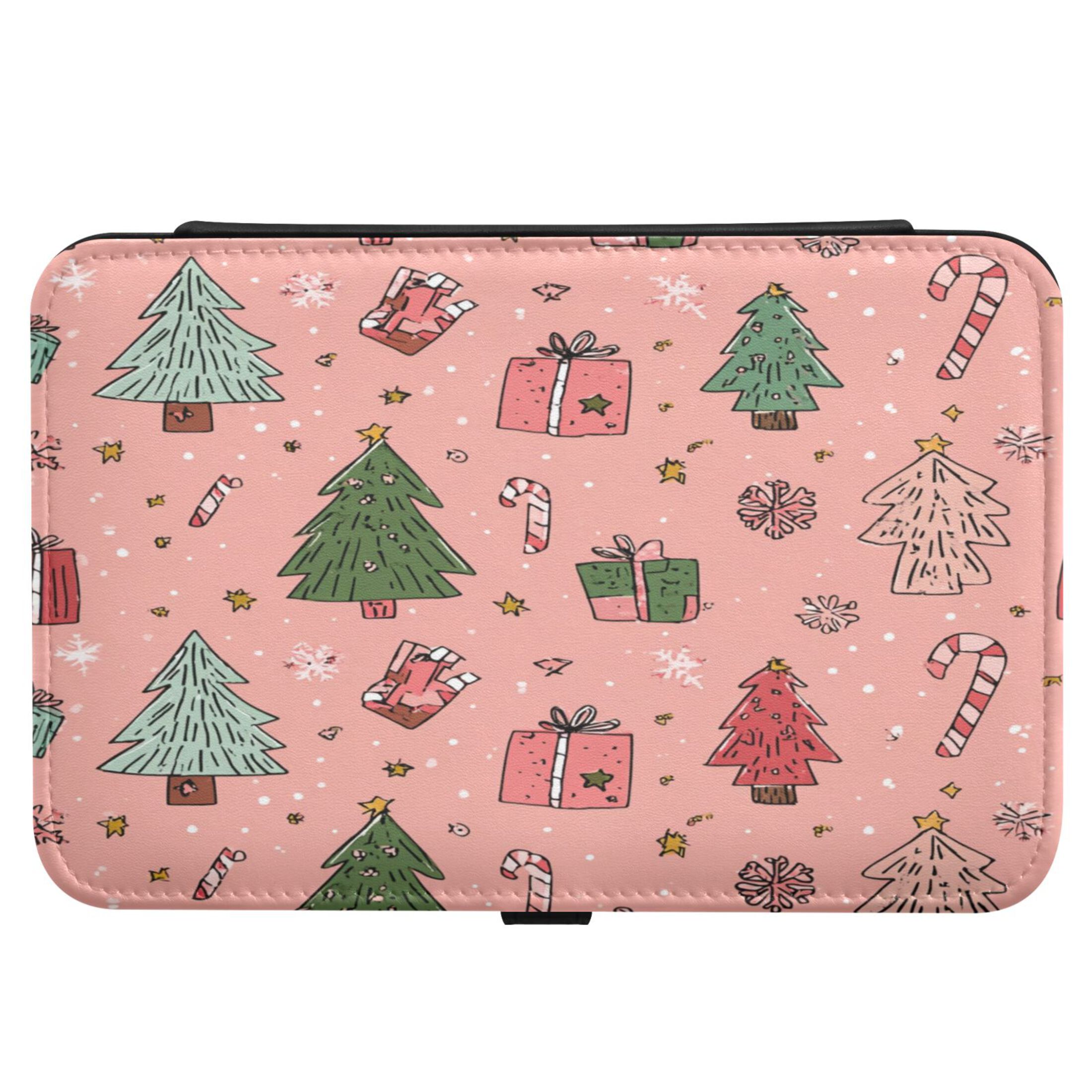 Leather Jewelry Box Rectangular 8.27x5.5x1.78In Travel Jewelry Storage Earrings Necklace Bracelet Watch Brooch Storage Seamless Christmas Gifts