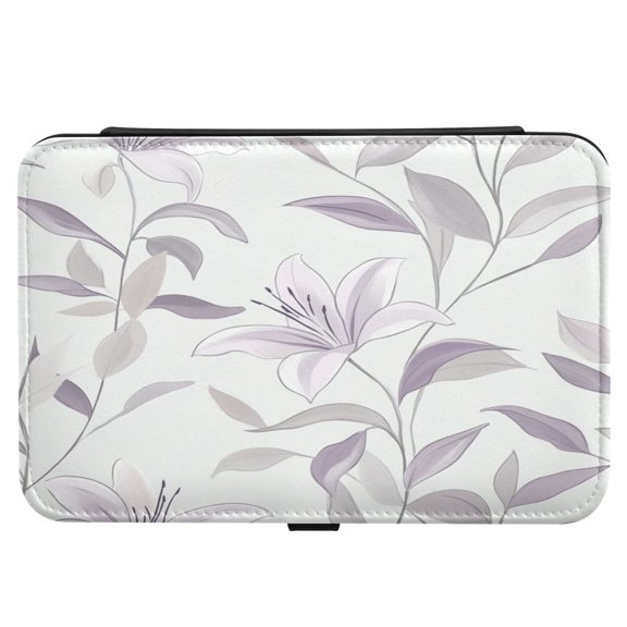 Leather Jewelry Box Rectangular 8.27x5.5x1.78In Travel Jewelry Storage Earrings Necklace Bracelet Watch Brooch Storage Super Beautiful Pink Leaves