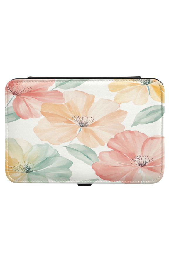 Leather Jewelry Box Rectangular 8.27x5.5x1.78In Travel Jewelry Storage Earrings Necklace Bracelet Watch Brooch Storage Super Beautiful Yellow Flowers