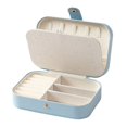 thumbnail image 1 of Leather Jewelry Box for Luxury Storage, Double-Layer Design with Portable Travel Case, 1 of 9