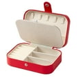 thumbnail image 1 of Leather Jewelry Storage Box - 11.5*16.5cm, Double-Layer Design, Portable for Rings, Necklaces, Earrings - Wholesale Price, 1 of 9