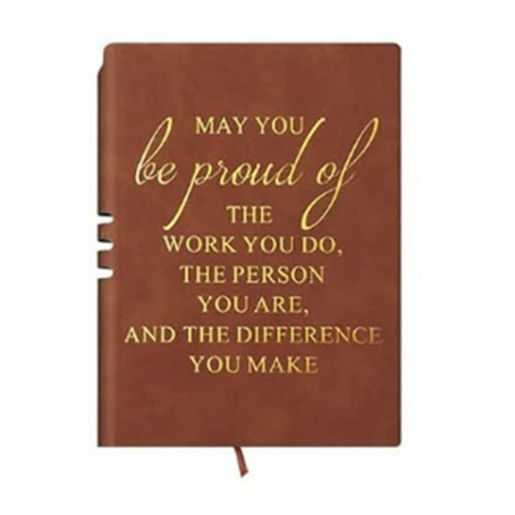 Travel Notebook Journal with Ribbon Bookmarks Pen Slot for Employee Journalist