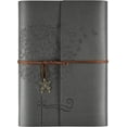 thumbnail image 1 of Leather Journal Notebook, Refillable Writing Journal Diary Planner for Women, A5 Size (6.3 x 9.3 Inches), Lined Journal for Writing, Travel Journal with 6-Ring Binder Pockets, 1 of 9