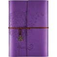 thumbnail image 1 of Leather Journal Notebook, Refillable Writing Journal Diary Planner for Women, A5 Size (6.3 x 9.3 inches), Lined Journal for Writing, Travel Journal with 6-Ring Binder Pockets, 1 of 10