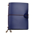 thumbnail image 1 of Leather Journal, PU Leather Notebook Travel Diary with Strap Closure, Small Writing Notebook for Student Daily Use, Sketchbook for Home Office or On-the-Go, 1 of 7
