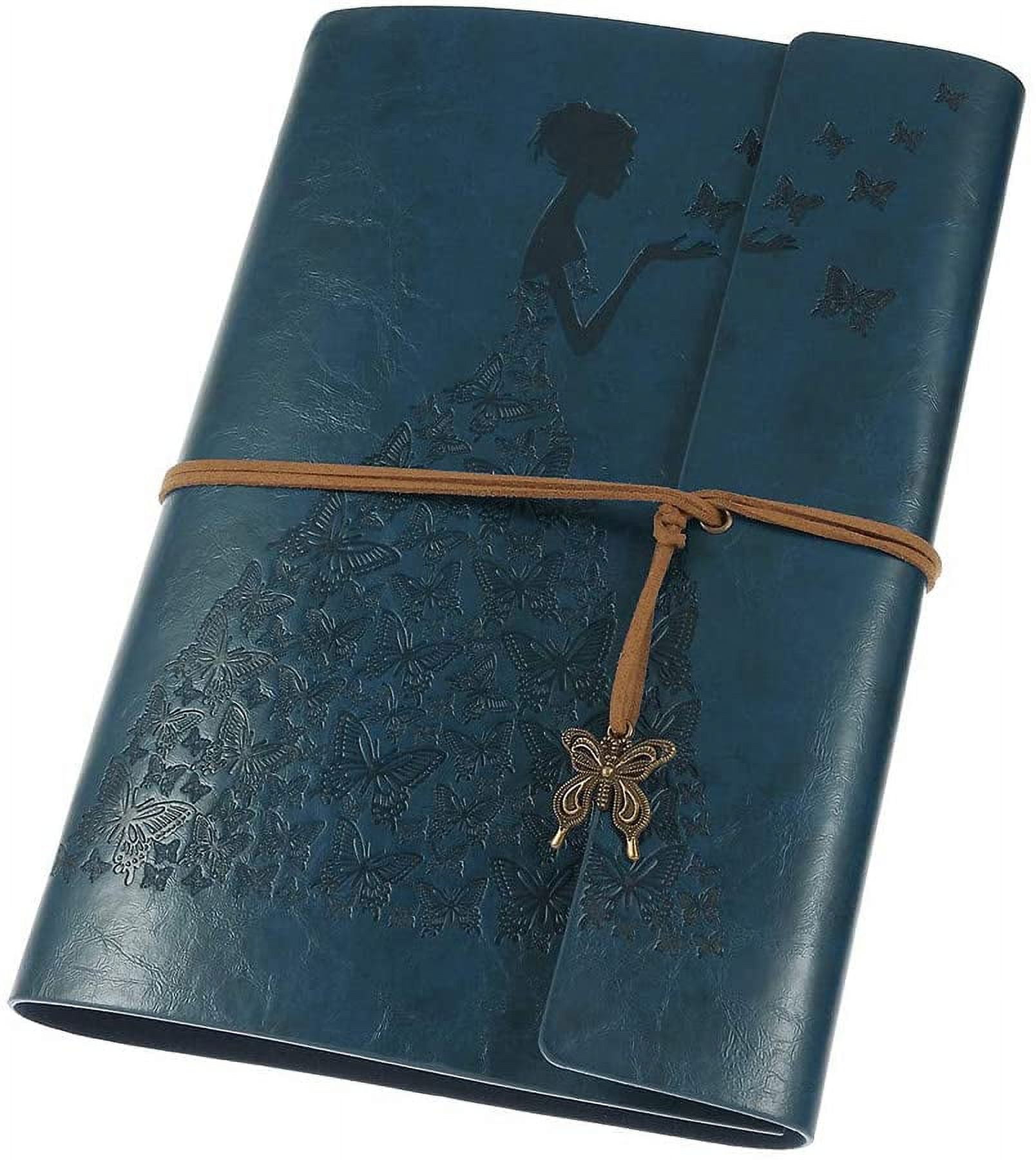 400 Sheets Genuine Leather Notebook Diary Notepad Vintage Thick Sketchbook  Notepad Creative Stationery Traveler Journal Gifts