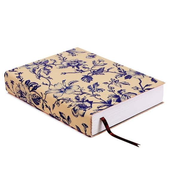 Leather Journal Writing Notebook Bird Floral